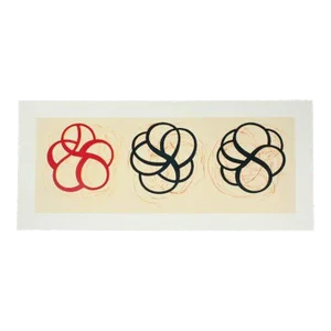 Craig Kauffman Untitled, Red Black, Black Rare Oversize Print, 1999