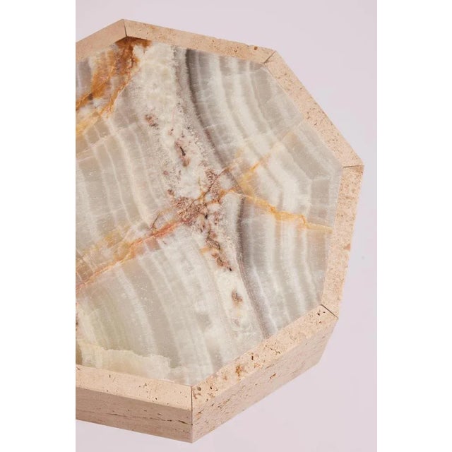 Contemporary Exotic Onyx Gisele Side Table by Studio Gaia Paris For Sale - Image 3 of 10