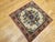 Persian Vintage Bakhtiari Rug, Hand-Knotted Wool, Floral Pattern, Ivory & Rust Red, 3x3 For Sale - Image 3 of 12