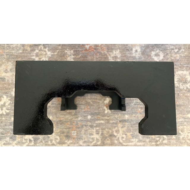 1970s Hollywood Regency-Chinoisorie Solid Brass Campaign Chest For Sale - Image 9 of 14