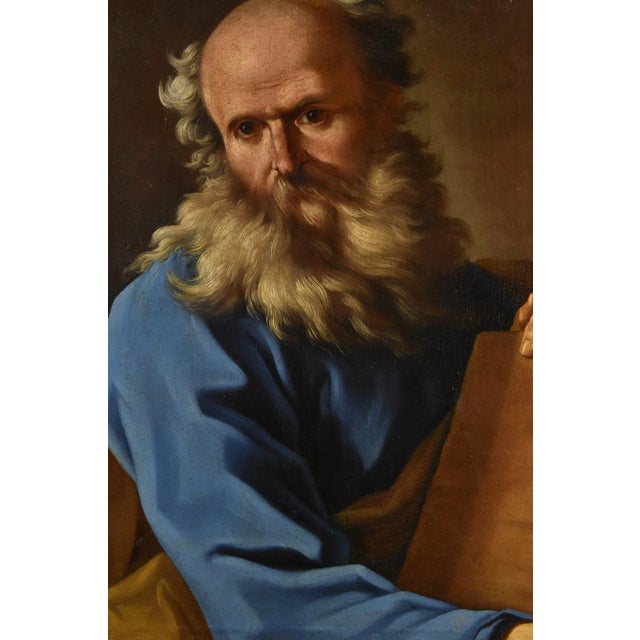 Giovanni Battista Beinaschi, Portrait of the Philosopher Democritus Beinaschi, 17th Century, Oil on Canvas, Framed For Sale - Image 6 of 13