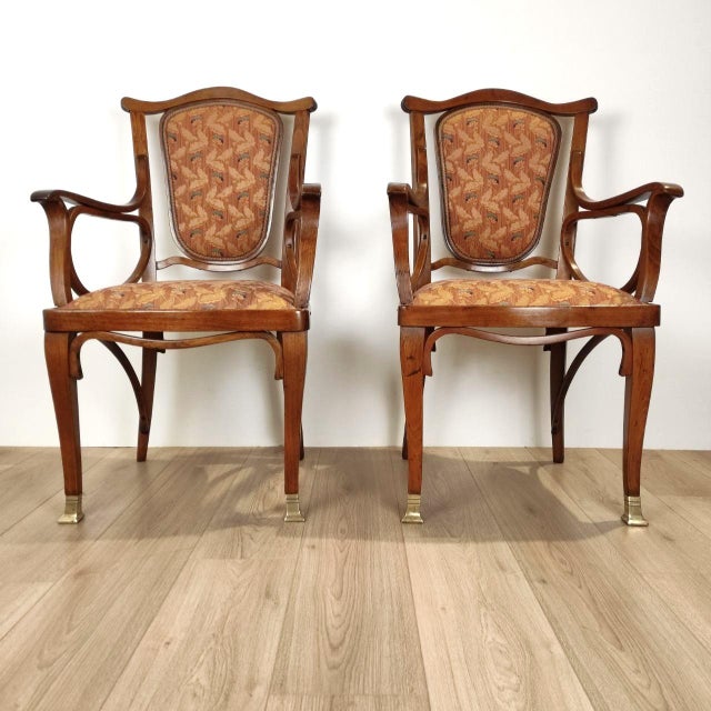Early 20th Century Chairs from Jacob & Josef Kohn, Austria, Set of 2 For Sale - Image 4 of 12