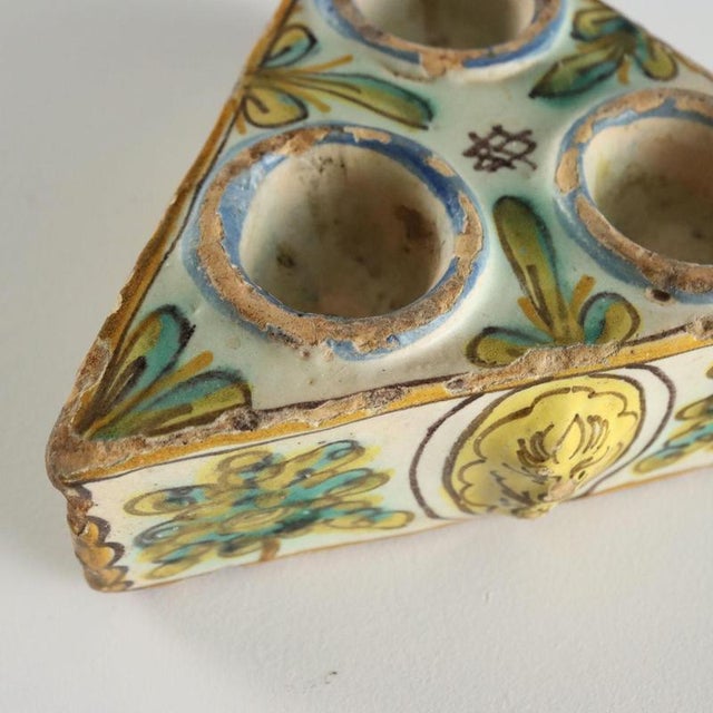 Spice Rack in Polychrome Majolica For Sale - Image 5 of 9