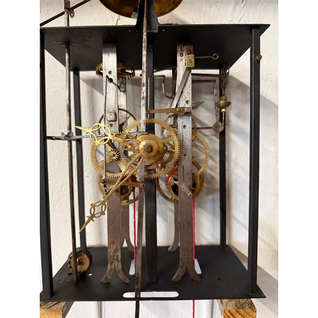 Brass A Late 19th Century Morbier Works for a Tall Case Clock From Boivin at Chateauroux. For Sale - Image 8 of 13