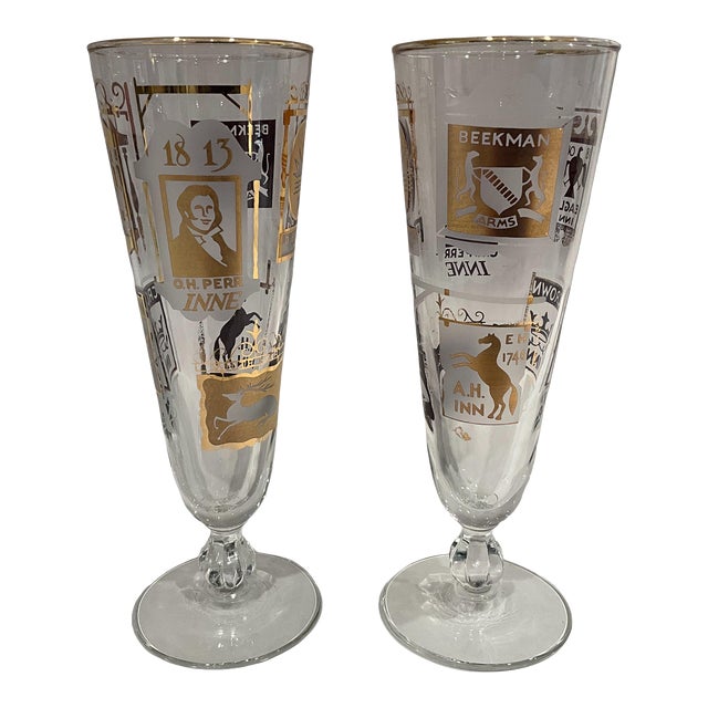 Vintage Libbey Tavern Pilsner Glasses- Set of 2 For Sale
