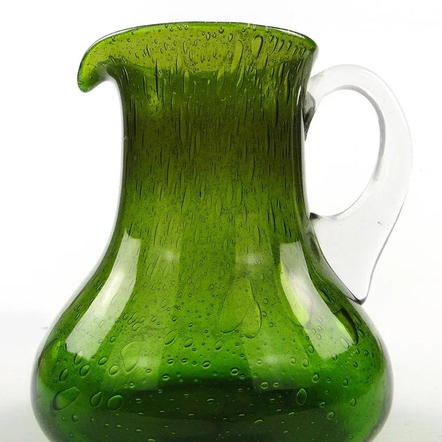 Glass Postmodern Jug from Ząbkowice Glassworks, 1970s For Sale - Image 7 of 9