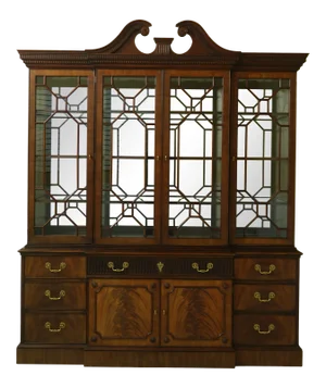 Henkel Harris Mahogany 2377 Breakfront China Cabinet