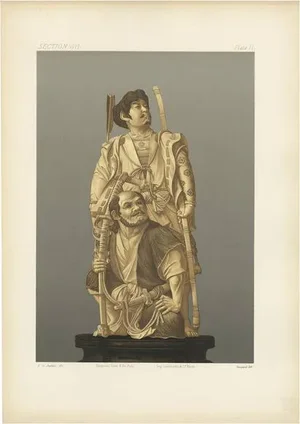 George Ashdown Audsley, Illustration of Japanese Carving in Ivory and Wood, 1884, Print