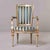 Teal Late 18th Century European Neoclassical Painted & Parcel-Gilt Armchair For Sale - Image 8 of 12
