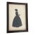 19th Century Silhouette Silkscreened & Gold Gilded in Original Frame For Sale