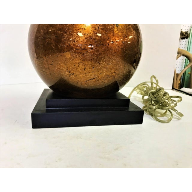 Mid-Century Modern Vintage Large Thomas O'Brien for Visual Comfort Double Gourd Glass Lamp For Sale - Image 3 of 7