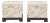 Mid-Century Asian Modern Ivory Glazed Koi Fish Box on Stand Side Tables - Pair For Sale