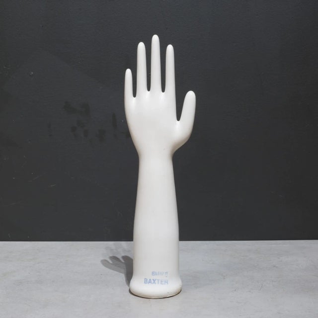 Ceramic Vintage Glazed Porcelain Factory Rubber Glove Molds, C.1992 For Sale - Image 7 of 7