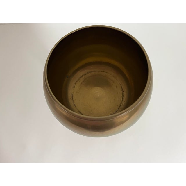 Midcentury Brass Chalice/Goblet For Sale - Image 6 of 9