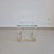 Metal Hollywood Regency French Side Table in Acrylic, Brass and Glass, 1970s For Sale - Image 7 of 10