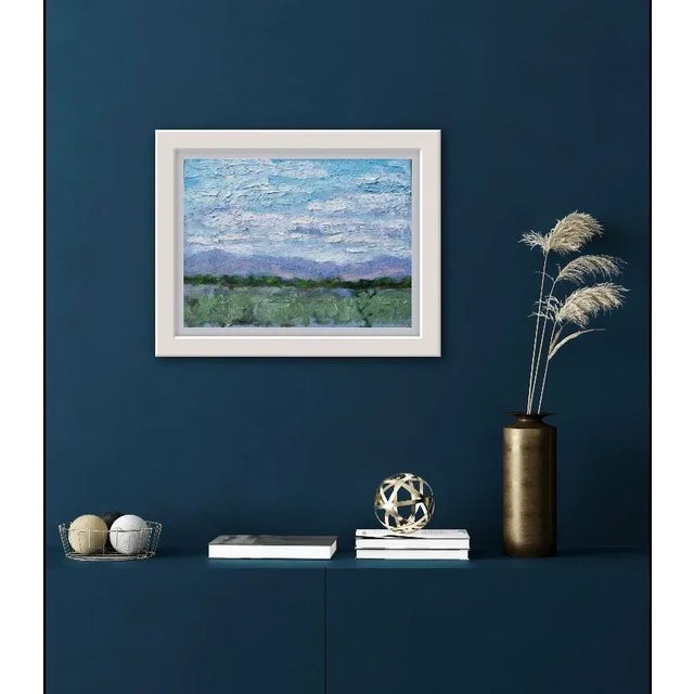 "Nevada Cloudscape" Contemporary Impressionist Style Landscape Oil Painting For Sale In Reno/Lake Tahoe - Image 6 of 12