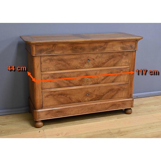 Early 19th Century Restoration Cherrywood Chest of Drawers For Sale - Image 16 of 18