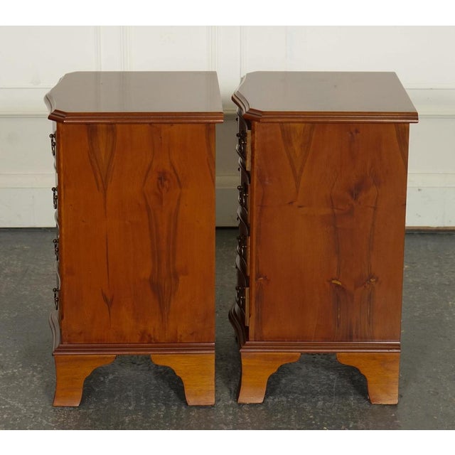 Small Georgian Style Nightstands, Set of 2 For Sale - Image 3 of 11
