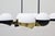 Vintage 12-Light Opal Glass and Metal Pendant Lamp from Stilnovo, 1958 For Sale - Image 17 of 18