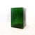 Forest Green Translucent Bottle Green Acrylic Pedestal For Sale - Image 8 of 12
