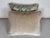 An elegant pair of petite accent pillows handcrafted from authentic Fortuny Venetian cotton in a luminous celadon, moss,...