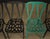 Set of 8 Vintage Metal Café Chairs, Tolix Style Industrial Dining Chairs, French Bistro Patio Chairs, Black & Green Metal Chairs For Sale In Los Angeles - Image 6 of 14