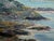 1970s 1970s Audrey Myrick Original Coastal Seascape Oil on Canvas in Carved Gilt Frame For Sale - Image 5 of 13