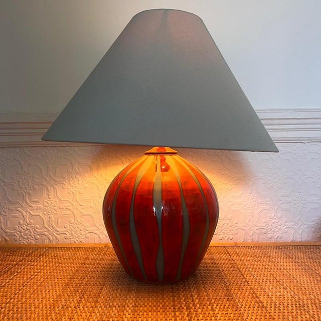 Vintage Studio Pottery Table Lamp by Neville and Green For Sale - Image 9 of 9