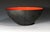 Early 20th Century Modernist Krenit Bowl With Red Enamel Interior and Black Steel Exterior by Herbert Krenchel for Torben Ørskov & Co. For Sale - Image 5 of 6