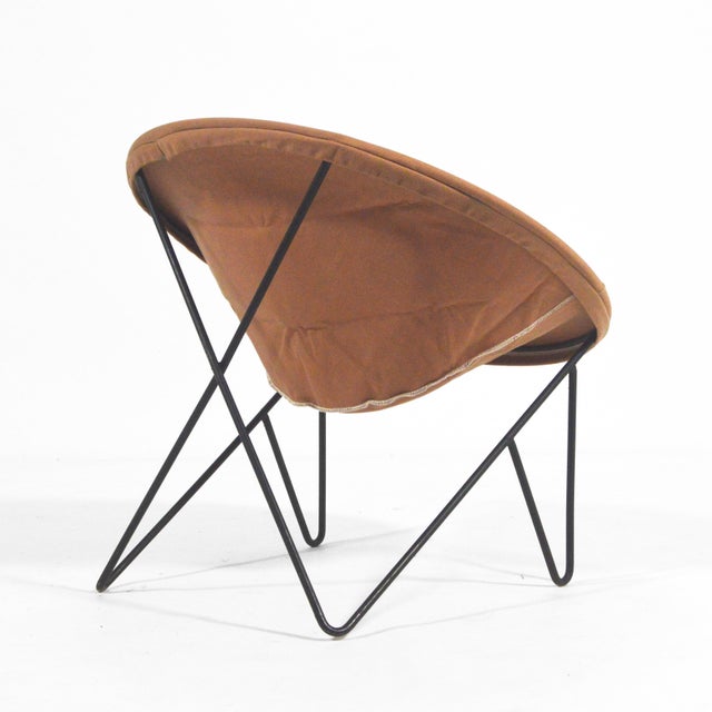 Taupe Rare Early Hedstrom Iron Circle Chair For Sale - Image 8 of 9