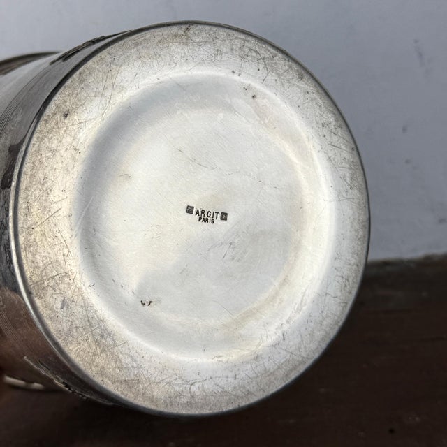 Silver Antique French Silver-Plated Champagne Bucket from Agrit Paris, 1890s For Sale - Image 8 of 17