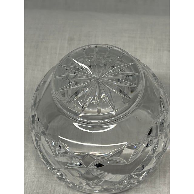Vintage Cut Crystal Rose Bowl - Geometric 3" Posy Vase For Sale - Image 4 of 10