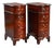 Mahogany Bow Front Bedside Chests of Drawers, 1920, Set of 2 For Sale