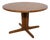 Mid-Century Modern Round Extending Dining Table in Teak, Denmark, 1960s For Sale
