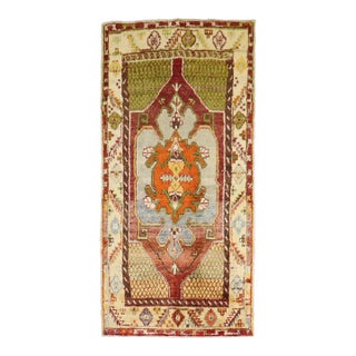 Medallion Vintage Turkish Anatolian Rug no. j5243 For Sale
