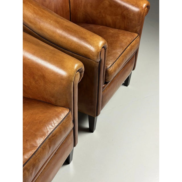 Set of Sheepskin Club Chairs For Sale - Image 16 of 18