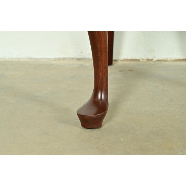 Henkel Harris Queen Anne Solid Mahogany Dining Chairs, Set of Six For Sale - Image 9 of 14