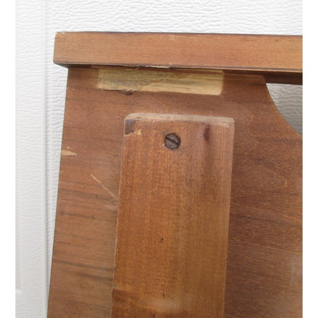 Mid Century Modern Walnut Bed Headboard Footboard Full For Sale - Image 17 of 17
