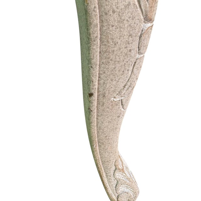 Late 20th Century Louis XVI Style Carved Wood Bergère Chair For Sale - Image 11 of 11