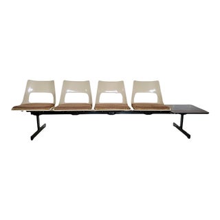 Mid-Century Modern Tandem Four Seat Bench by Krueger, 1970s For Sale