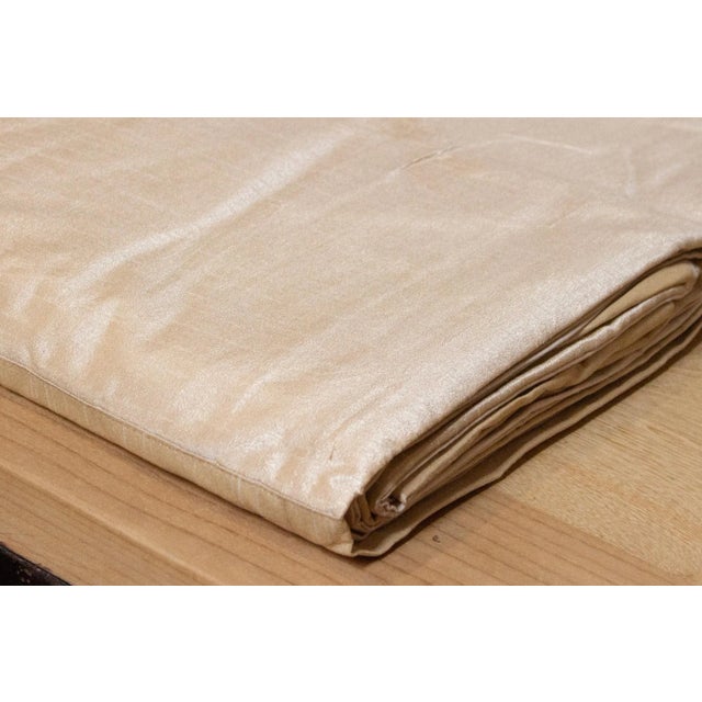 1990s Sand Silk Blend Duvet Cover For Sale - Image 5 of 6