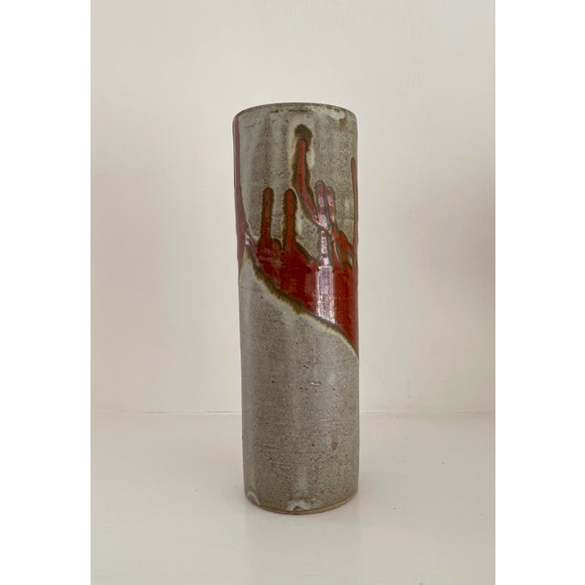 Mid-Century Modern Handcrafted Drip Vase For Sale - Image 3 of 4