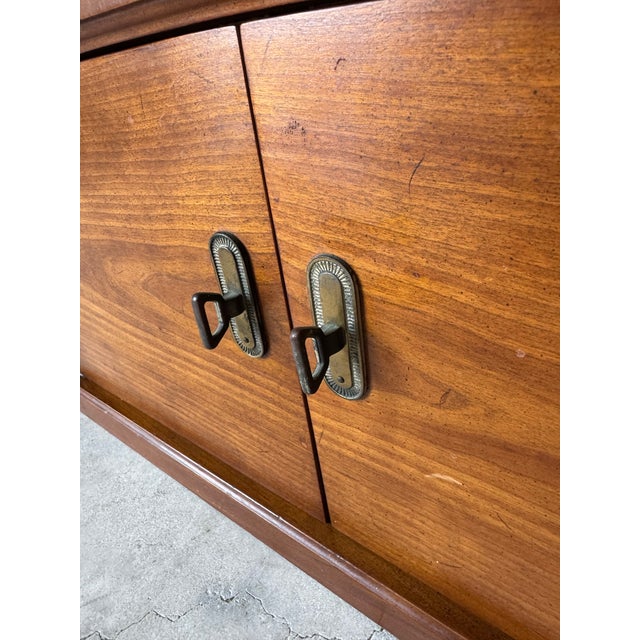 1980s Vintage Drexel Solid Wood Tall Bookshelf With Cabinet Storage/ Sold For Sale - Image 13 of 18