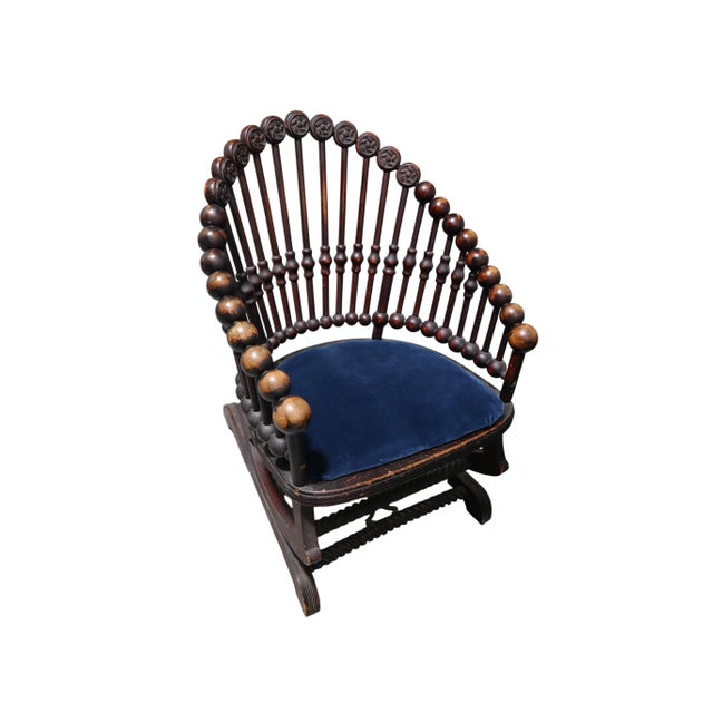 George Hunzinger George Hunzinger Lollipop Platform Rocking Chair For Sale - Image 4 of 13