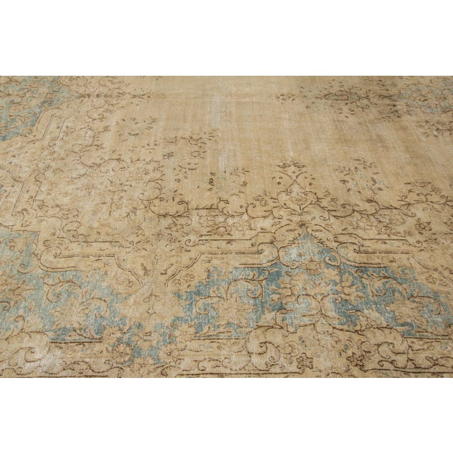 Traditional Mid-20th Century Antique Kerman Wool Rug For Sale - Image 3 of 7
