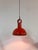 Red Ceramic Hanging Lamp For Sale - Image 5 of 11