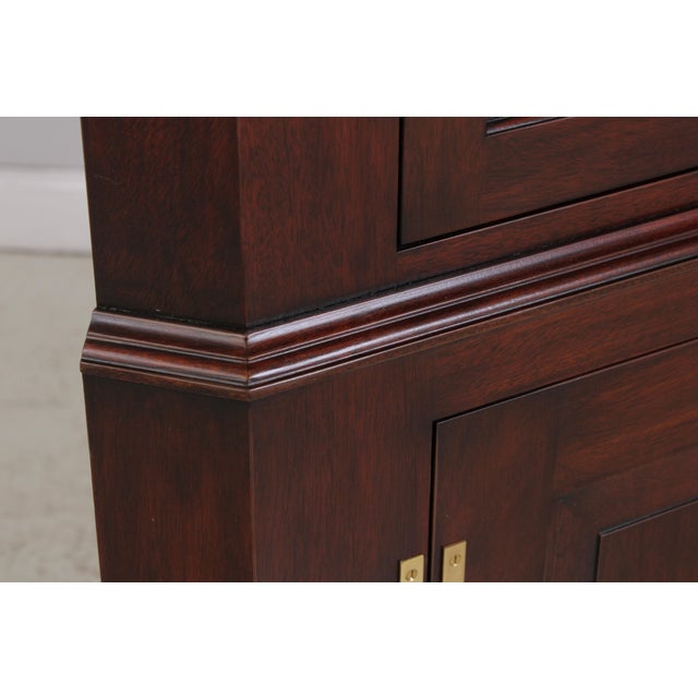 Pair Henkel Harris Chippendale Mahogany Corner Cabinets For Sale - Image 12 of 18