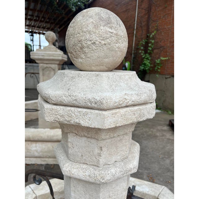 More information coming soon… This French octagonal center fountain has been hand-carved from 15 pieces of limestone. The...