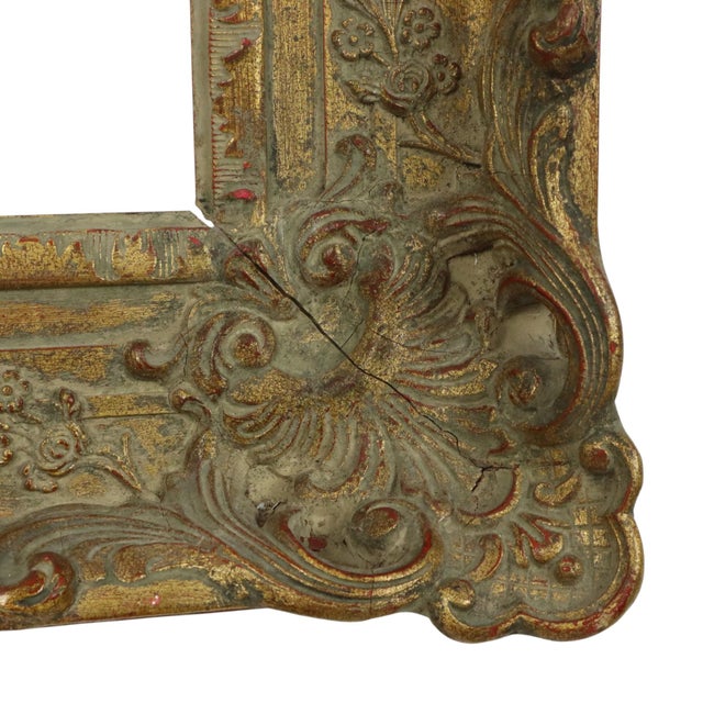 Antique Gold Leaf Frame in Pine, 1890s For Sale - Image 13 of 18