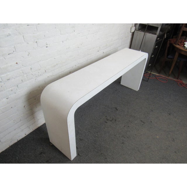 Mid 20th Century Mid 20th Century White Mid-Century Modern Arch Table For Sale - Image 5 of 8